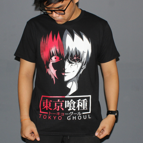 Tokyo Ghoul Kaneki Japanese Anime Graphic T-shirt - Image 2