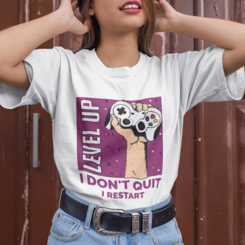 Level Up Funny Gamer T-shirt