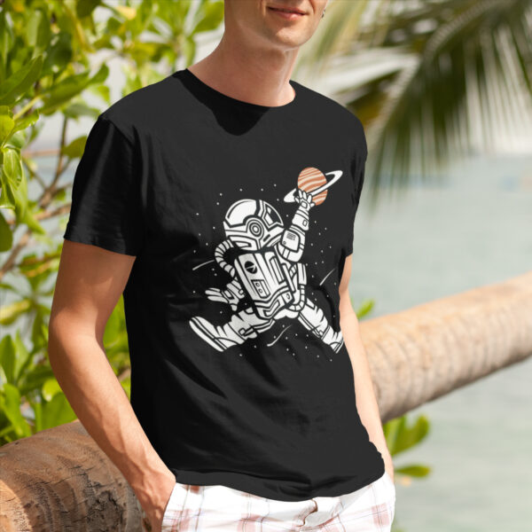 Space Jump Baketball Sports Graphic T-shirt - Image 2