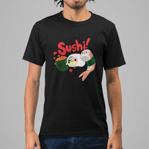 Sushi Funny Food Graphic T-shirt