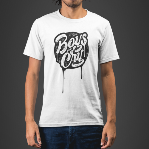 Boys Dont Cry Typography T-shirt