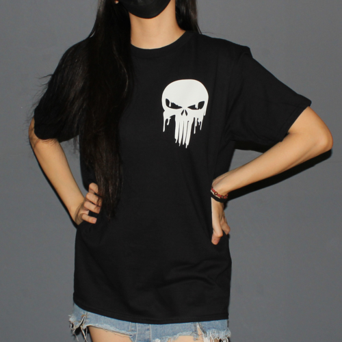 Skull Punisher Drama Graphic T-shirt