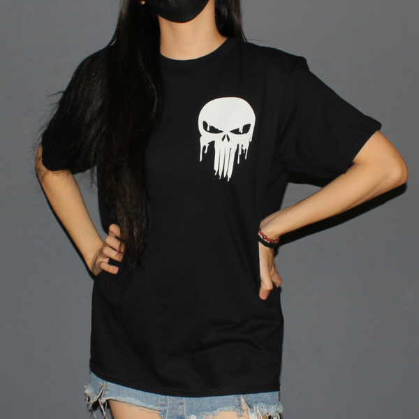 Skull Punisher Drama Graphic T-shirt - Image 5