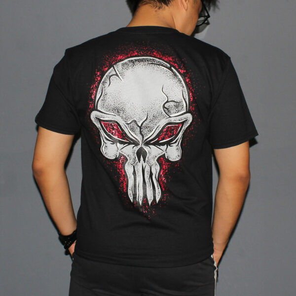 Skull Punisher Drama Graphic T-shirt - Image 2