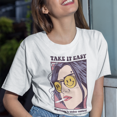 Take It Easy Girl Graphic T-shirt
