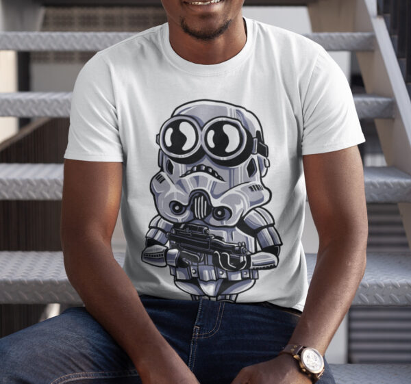 Minion Trooper Funny Star Wars Design T-shirt - Image 3