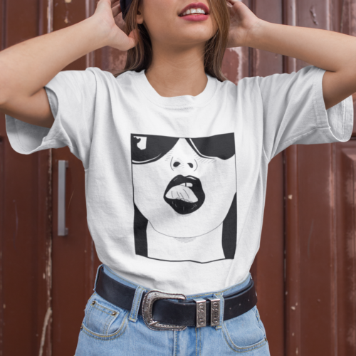 Face Lady Graphic T-shirt