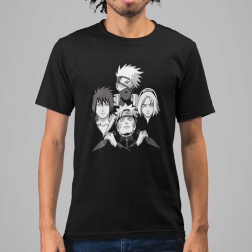 Naruto Kakashi Sasuke Sakura Anime Graphic T-shirt