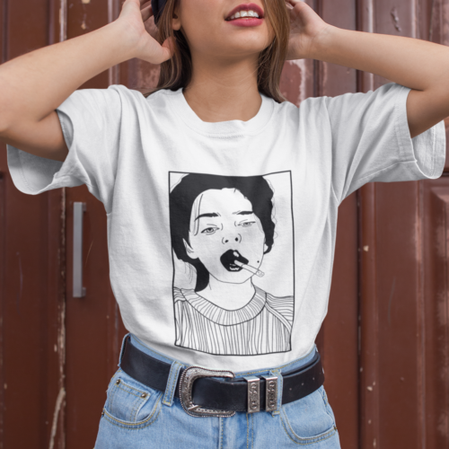 Face 153 Lady Graphic T-shirt