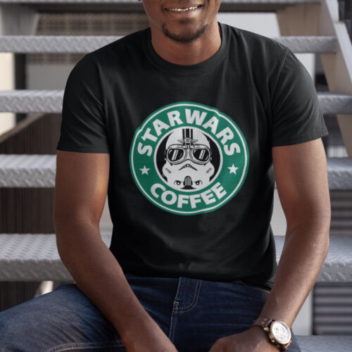Starwars Coffee Typography T-shirt