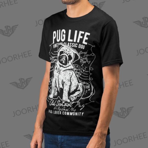Pug Life Dog Animal Vintage T-shirt - Image 2