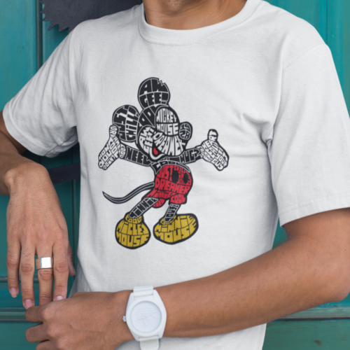 Mickey Mouse Typography T-shirt