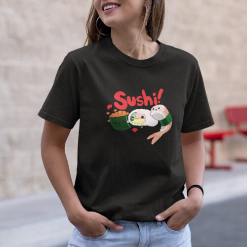 Sushi Funny Food Graphic T-shirt