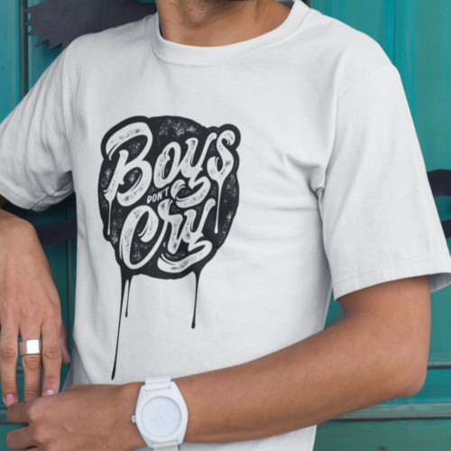 Boys Dont Cry Typography T-shirt