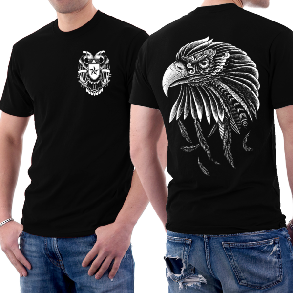 Eagle Vintage Line Art Graphic T-shirt
