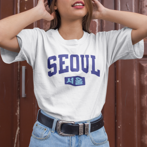 Seoul Korean Typography T-shirt