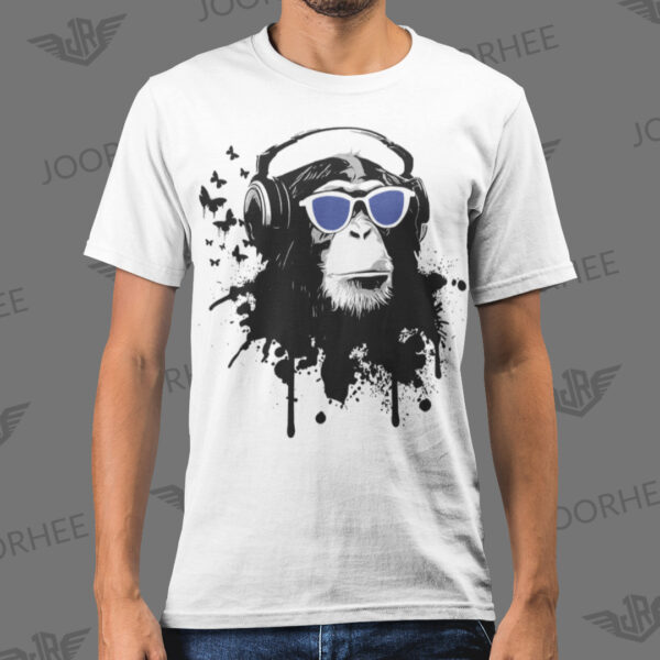 Cool Monkey Animal Music T-shirt