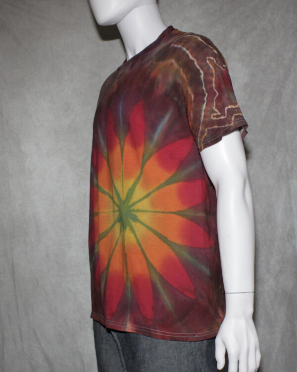 Flower and Geode Tie Dye T-Shirt - Image 2