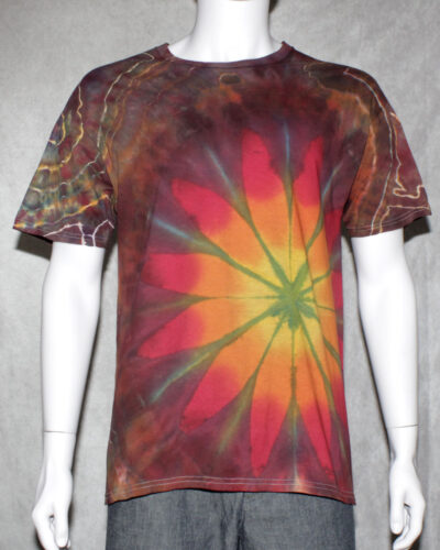 Flower and Geode Tie Dye T-Shirt