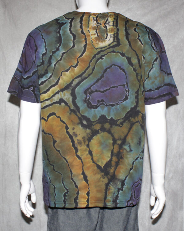 Geode Purple Tone Reverse Tie Dye T Shirt - Image 4