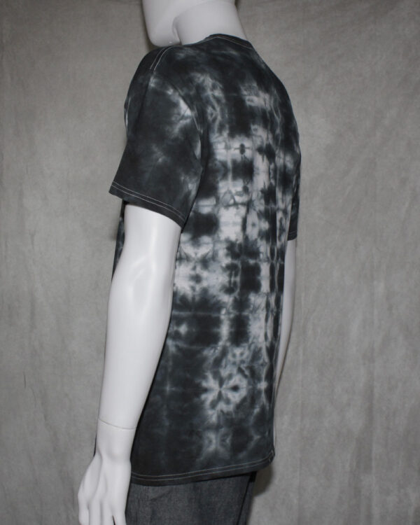 Glitch Black and White Tie Dye T-Shirt - Image 3