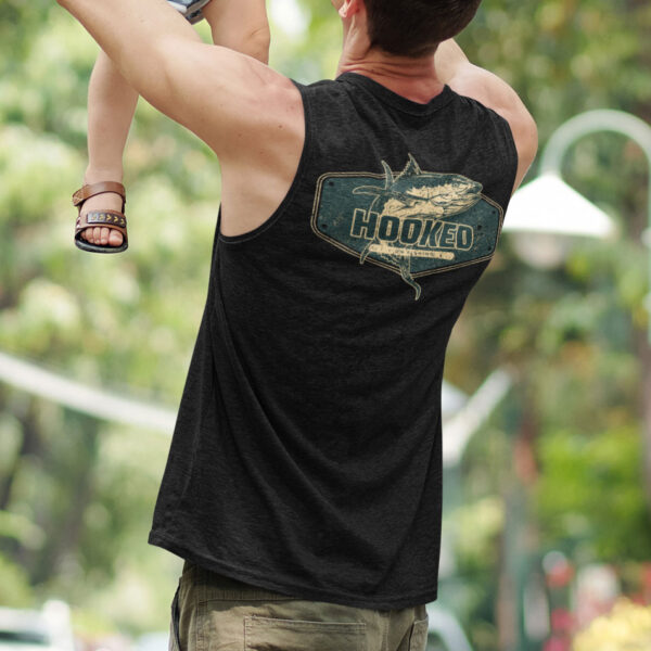 Hooked On Fishing Tank top - Image 2