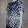 V Pattern Indigo Tie Dye T-Shirt - Image 2