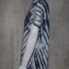V Pattern Indigo Tie Dye T-Shirt - Image 3