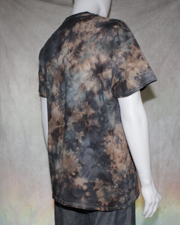 Marble Black Tie Dye Crumple T-shirt - Image 4