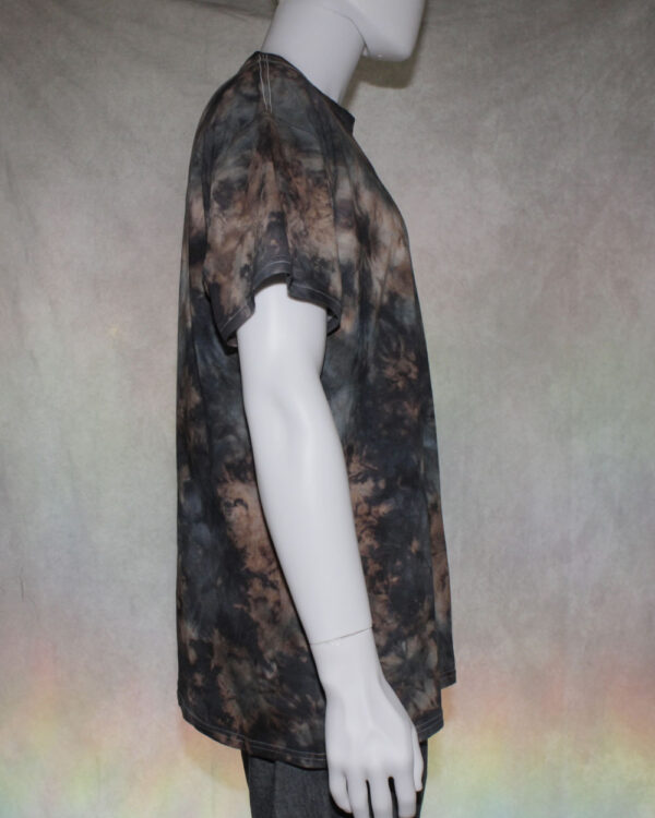 Marble Black Tie Dye Crumple T-shirt - Image 3