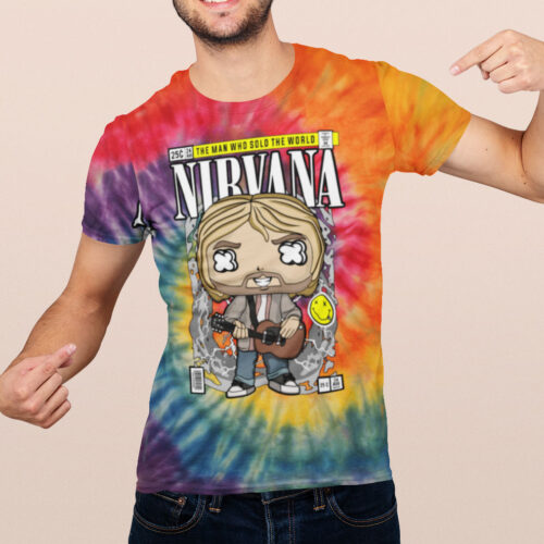 NIRVANA Rainbow Tie Dye T-shirt