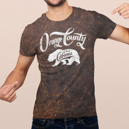 ORANGE COUNTY California Acid Wash tie dye t-shirt