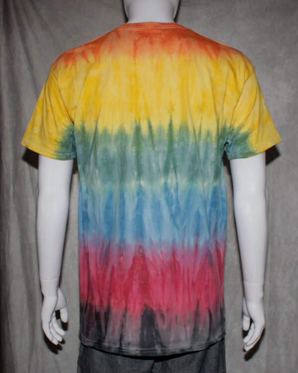 Pastel Rainbow Stripes Tie Dye T Shirt - Image 4