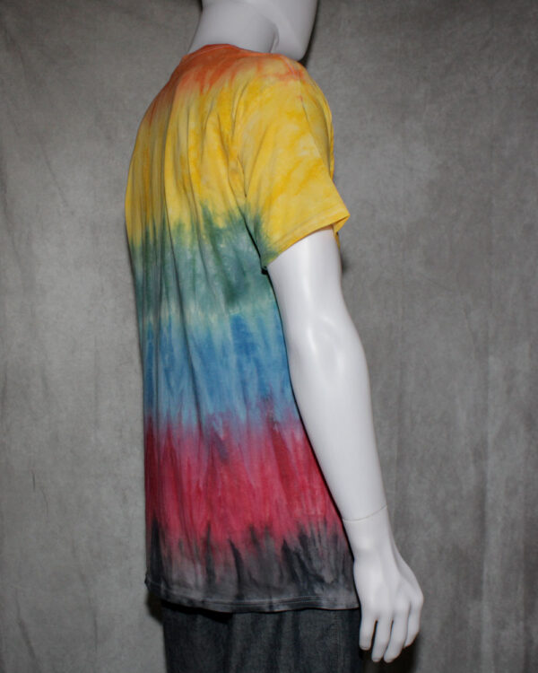 Pastel Rainbow Stripes Tie Dye T Shirt - Image 3