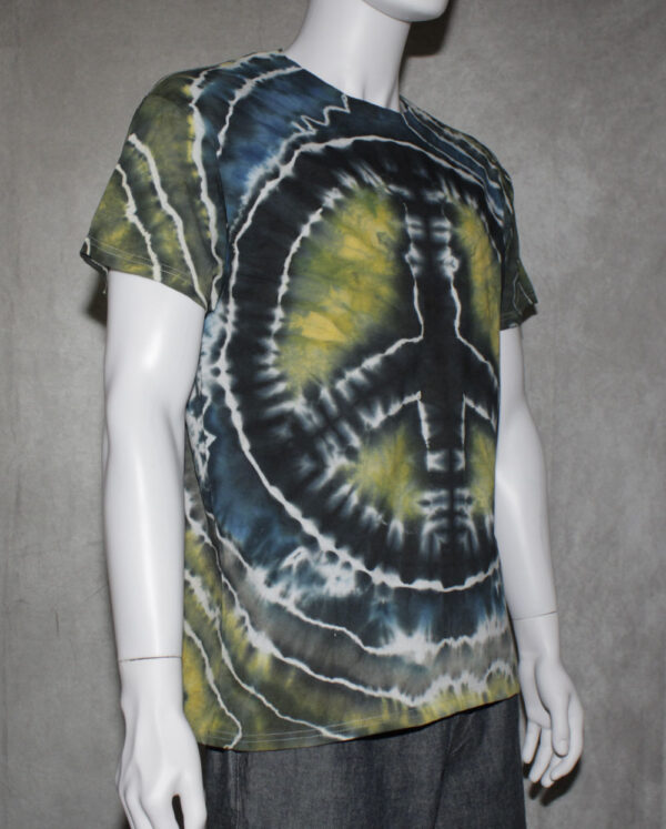 PEACE Sign Geode Tie Dye T Shirt - Image 2
