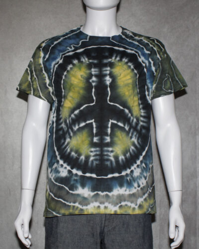 PEACE Sign Geode Tie Dye T Shirt
