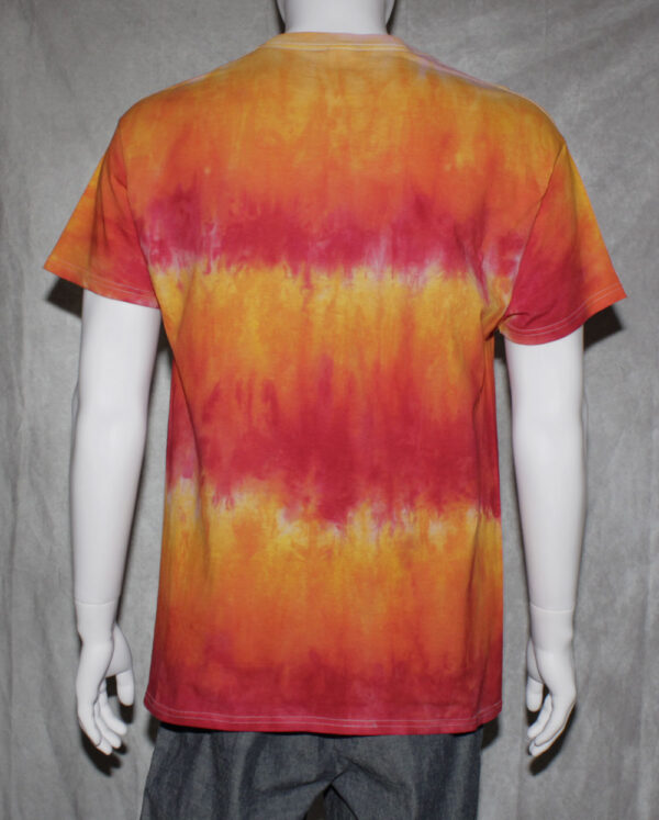 Red Stripes Tie Dye T Shirt - Image 4