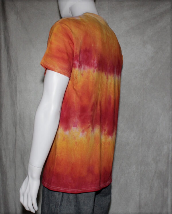 Red Stripes Tie Dye T Shirt - Image 3