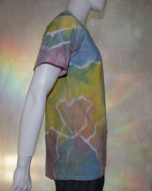 Multicolor Patchwork Tie Dye T-Shirt - Image 3