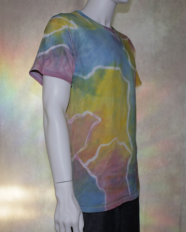 Multicolor Patchwork Tie Dye T-Shirt - Image 2